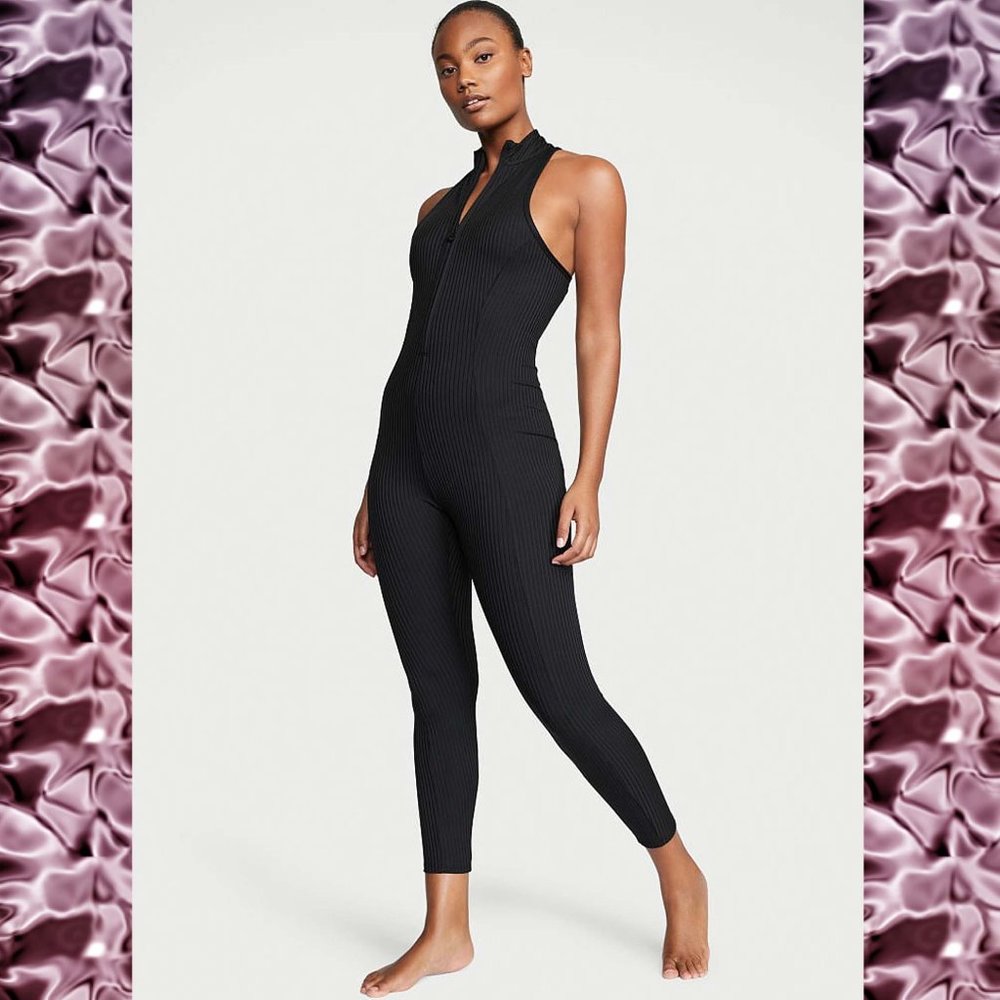 NWT size M-L Victoria's Secret Essential Ribbed Jumpsuit